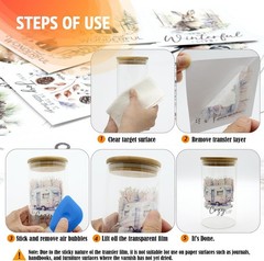 24 Sheets of Waterproof Christian Transfers – Bible Verse Stickers for Crafts