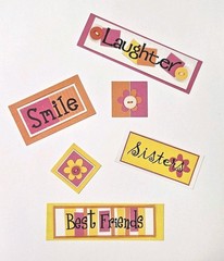 Pebbles Inc Feelin’ Groovy Sampler Cardstock Stickers SnipIt Words Titles Quotes
