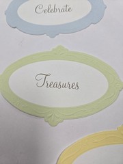 Creative Memories Set Of 11 Baby Title Scrapbook Die Cuts Blue Yellow Green