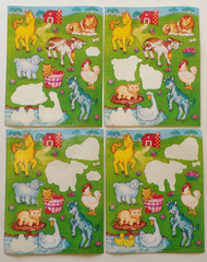 Vintage 1980s Sticker Lot Partials Various Brands Incl Lisa Frank AS IS