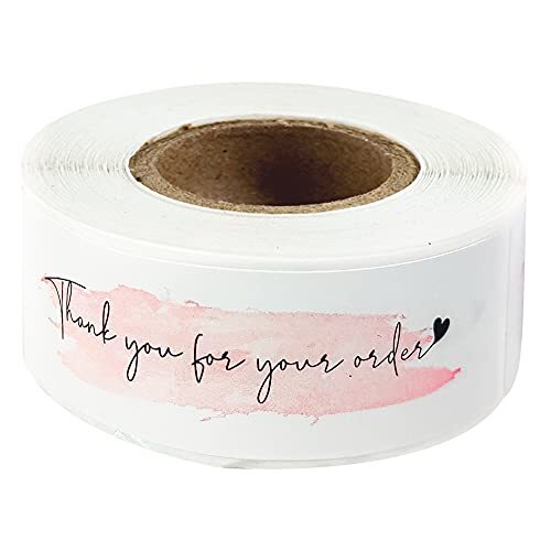 1inch x 3inch Thank You for Your Order 1 Roll Thank you for your order