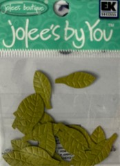 GREEN MID BIRCH LEAF Die-cut Embellishment(20pc)Jolee’s •Garden•Christmas•Stem
