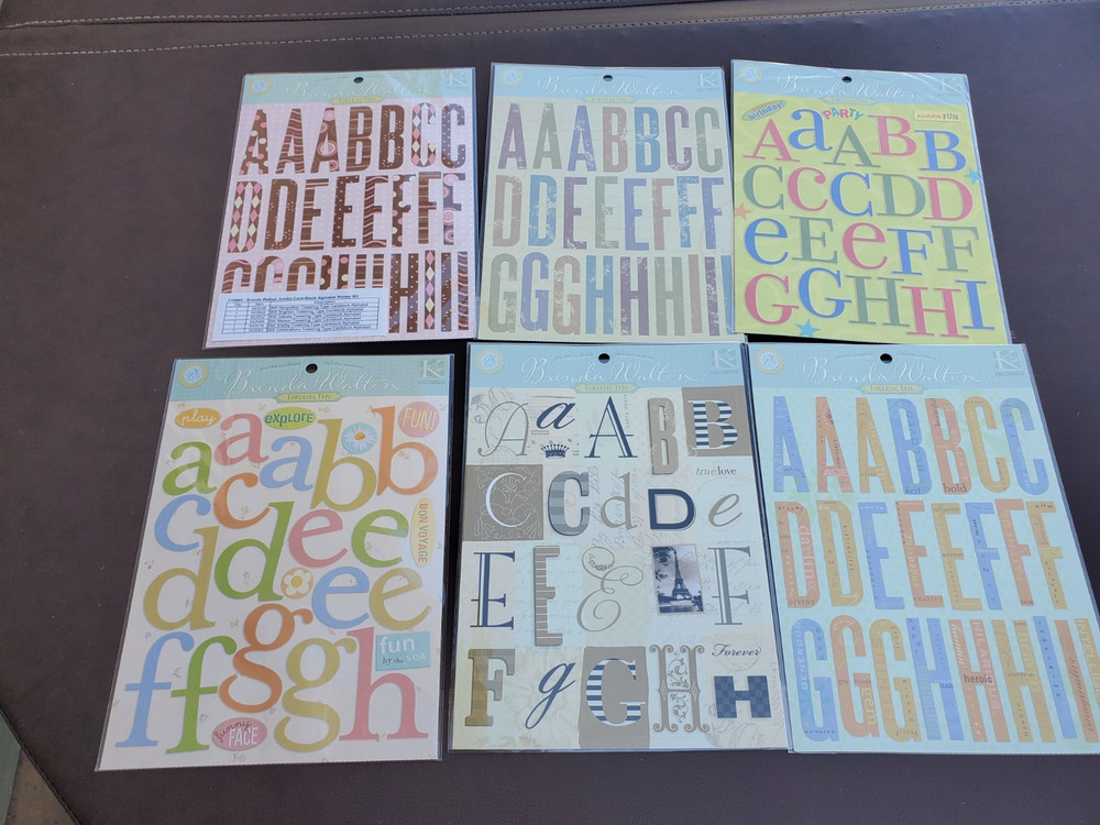K&Company Brend Walton Jumbo Card-Stock Alphabet sticker kit