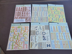 K&Company Brend Walton Jumbo Card-Stock Alphabet sticker kit