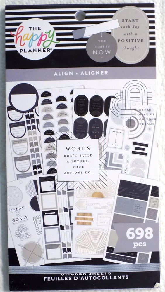 The Happy Planner Brights Sticker Book Me & My Big Ideas STCKRS, Align-Classic