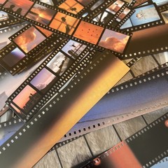 2-100pcs Movie Film Stickers for Scrapbook Kit Film Strip Photo Frame Movie Film
