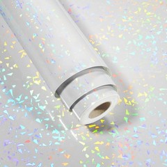 Holographic Clear Contact Paper – Peel & Stick Iridescent Laminate Sheets 15.75″