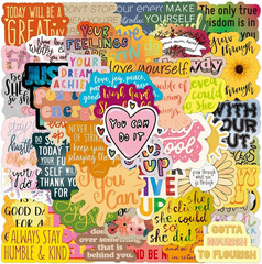 100 Pcs Motivational Sticker, Inspirational Words Stickers for Students Teacher