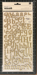 American Crafts Thickers Letter Sticker GOLD Varieties Foil Puffy Foam Chipboard