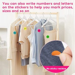12000 PCS 1/4″ Small Round Color Coding Dot Stickers – 20 Neon Colors, Remova…
