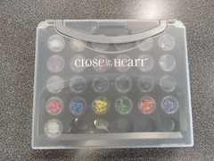 CLOSE TO MY HEART Embellishment Storage case w/ 25 containers CTMH scrapbooking