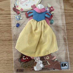 Disney EK Success Jolee’s Boutique 3-Dimensional Stickers Snow White Dress New