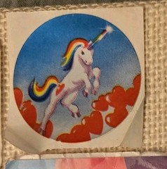 Vintage Lot of Lisa Frank 1980s Stickers Unicorns Rainbow Hearts Ballet Balloons