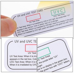UV Uvc Detector Test Card 6pcs Reusable UVC Intensity Strip