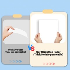 White Cardstock Paper 8.5×11 Inch 80 Sheets 200GSM Thick Printer Card Stock