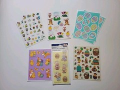 Vintage Easter Stickers, 11 Full Sheets, Hallmark, Amscan, AGC, variety of style