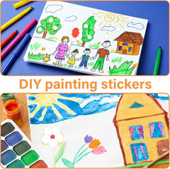 0.5 Inch round Stickers – 1000 Pcs Writable Dot Stickers Used for Classroom & Of