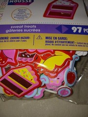 FOAMIES STICKERS,sweet treats,11 pkgs,darice,97pcs each pkg,unused,valentine .