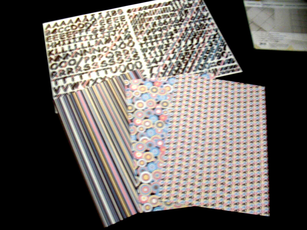 Lot of 4 pkgs.Creative Memories «Confections» Paper Strips Stickers Photo Mats
