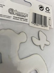 Disney TIGGER Butterflies 3-d Puffy Sticker Large Sandylion Vintage 🧡New
