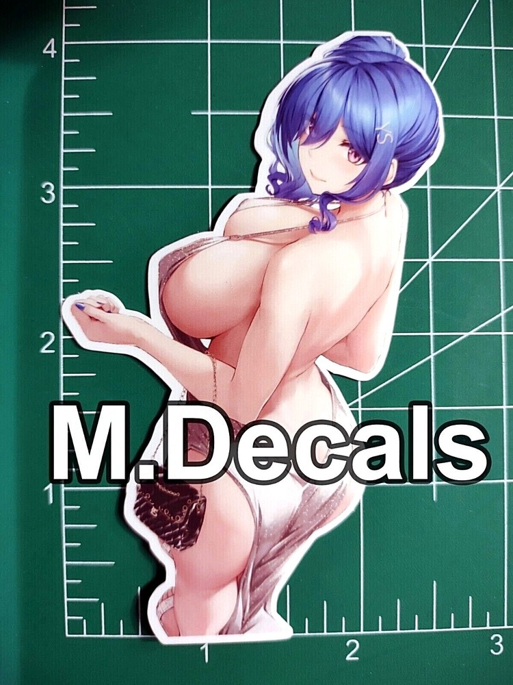 Azur Lane Saint Louis Sticker, anime girl water resistant vinyl decal