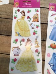 Vintage Sandylion Disney Princess (Belle & Cinderella) Sticker Lot