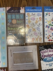 Boy Scrapbooking Lot Embellishments Stickers Baby Kid