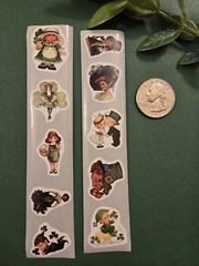20 Vintage Style St Patrick’s Day Stickers/St Patrick’s Day Labels Seals