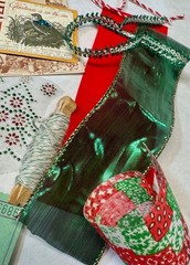Christmas lot scrapbook planner journal junk collage ephemera paper crafting art