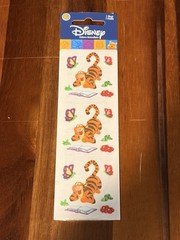 Disney Sandylion Fuzzy Tigger- Winnie the Pooh Sticker Sheet – New Sealed- Rare!