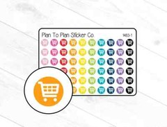 1483-1 Shopping Cart Icon Planner Stickers.
