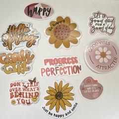 10 Piece Quotes Inspirational Stickers Uplifting Journal Planner WORD IQSIPTO