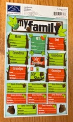 Karen Foster Design My Roots Family Mom Dad Great Grandma Grandpa Siblin Sticker