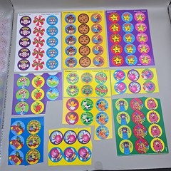 Huge Lot (1000+) Teacher Scrapbooking Stickers- Disney, Scratch-n-Sniff, Sparkle