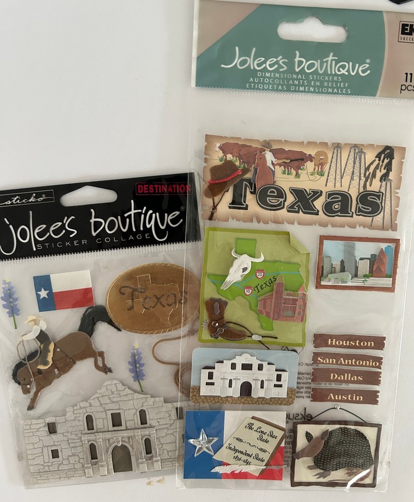 FUN Jolee’s Boutique Vintage Stickers NIP-Theme: US Southwest TEXAS +More Choose