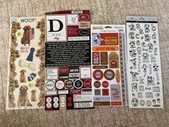 Lot Of 23 Sheets Assorted Dog Puppy Themed Scrapbooking Stickers Die Cut Crafts