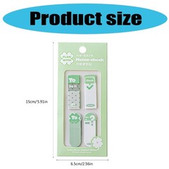 120 Sheets Writable Label Page Marker Bookmarks Clear PET Adhesive Notes Pad