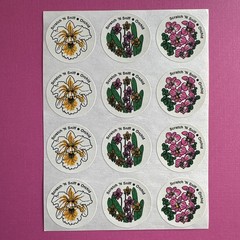 CTP Flower Scratch & Sniff Floral Full Sheet Sniffy Set Rose Lilac Carnation Lot