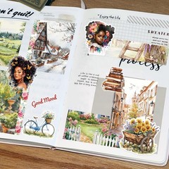 40 Sheets Black Girl Sticker Book for Planners, Prayer Board,Calendars, Journ…