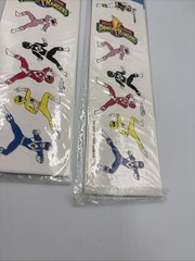 (3) Vintage Power Rangers Stickers Sheet 1995 Saban Paper Art Mighty Morphin