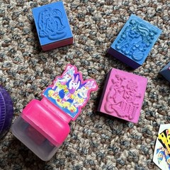 HUGE LOT LISA FRANK Vintage Stickers Dogs Cats Bears Kittens Tape Stamps Pencil