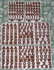 Creative Memories ABC/123 Bold Style Alphabet and Number Stickers – Brown
