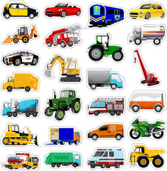 500 Pcs Cars and Truck Stickers for Kids Construction Vehicle Stickers for Toddl