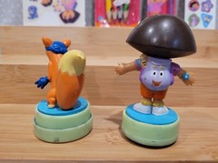 Nick Jr Dora the Explorer Sandylion Stickers Colored Pencils Pen Stamp Plush Lot