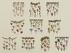 ~3″ Tall Floral Swag Stickers for Scrapbooks & Journals – 30 Count – Shimmering