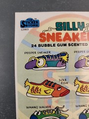Vintage Scratch & Sniff Sticker Sheet- Silly Sneakers Bubblegum – Sticker Store