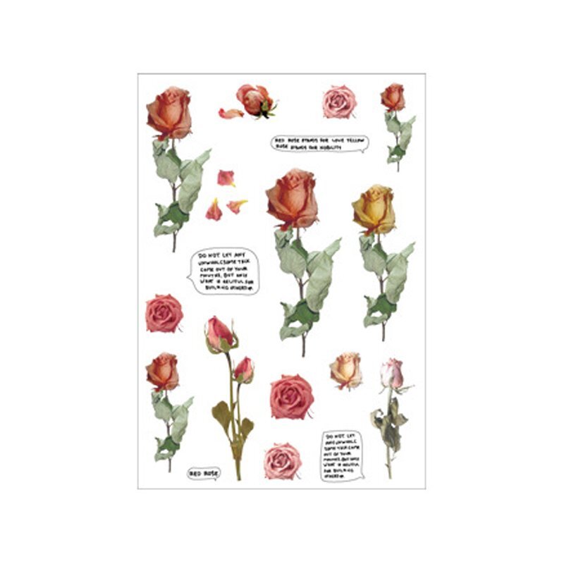 Small Fresh Plant Stickers Hand Tent DIY Scrapbooking Supplies Material Paste