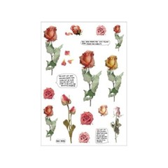 Small Fresh Plant Stickers Hand Tent DIY Scrapbooking Supplies Material Paste