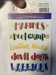 Marine Corps USMC Cardstock Scrapbooking Embellishments Rare