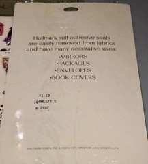 NEW OLD STOCK- 1 Pack Of 4 Sheets 1981 Hallmark Vintage Halloween Sticker Seals